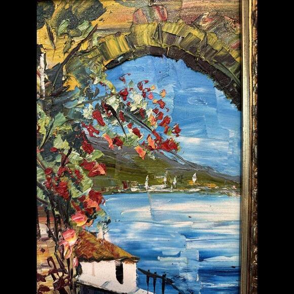 Marco Valeri Painting Fine Art 2002 Original Signed Oil Palette knife on canvas. - Picture 6 of 14